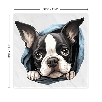 Society6 ケース Boston Terrier by Anne Was Here Pocket Boston Terrier - Black Carry-All Pouch by Anne Was